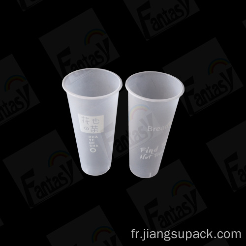 Tasse d&#39;emballage jetable injection en plastique tasse de thé à bulles